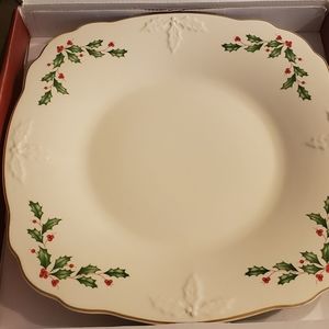 LENOX NEW HOLIDAY RARE square serving platter